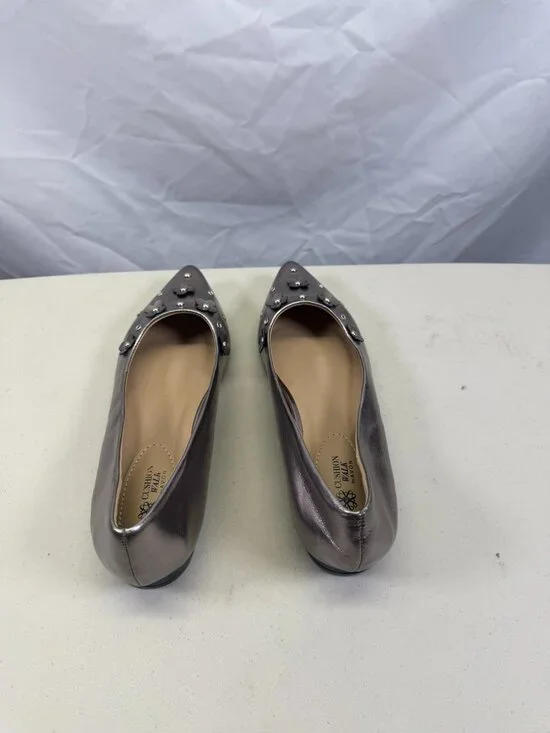 CUSHION WALK by AVON Metallic Floral Studded Ballet Flats Size 7M New - Picture 8 of 10